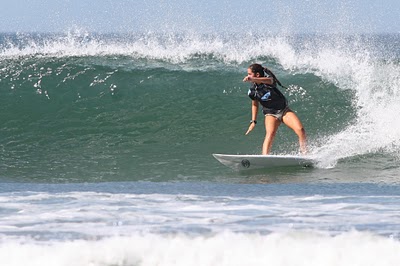Playa Bejuco surfer with warm tropical waters